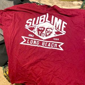 Sublime long beach burgundy xxl